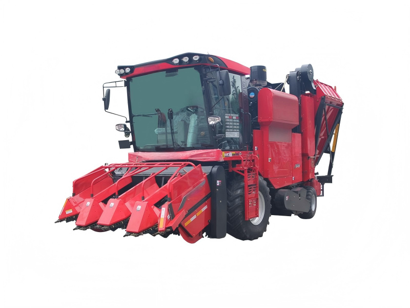 self-propelled corn harvester